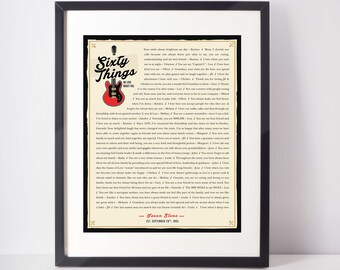 60 REASONS We Love You; 60th birthday gift for mer; Personalized Birthday Gift; 60th Gift for man; 60th Birthday Gifts for men; Gift for him