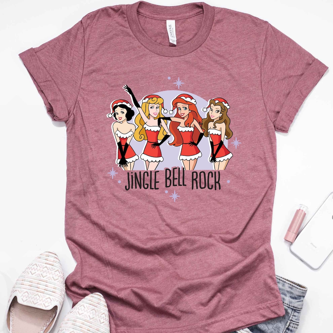 Jingle Bell Rock Disney Princess Unisex Shirt / Disney Etsy