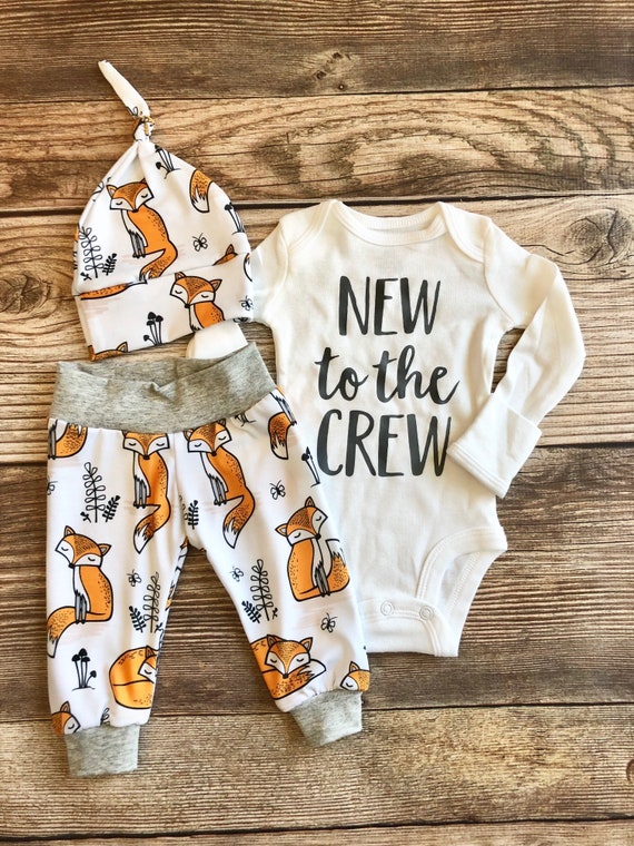 fox newborn outfit boy