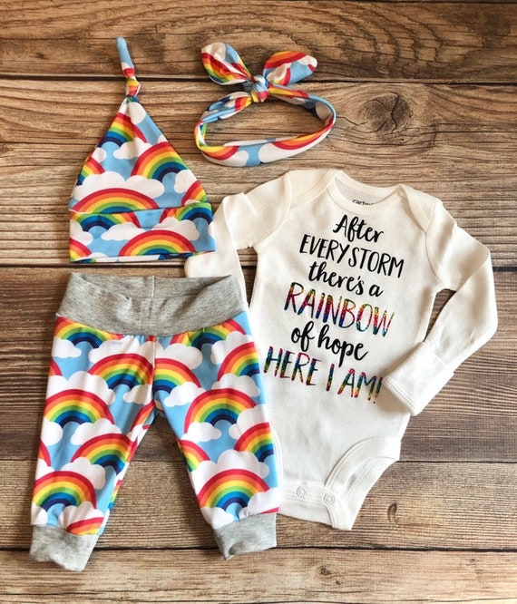 rainbow baby outfit