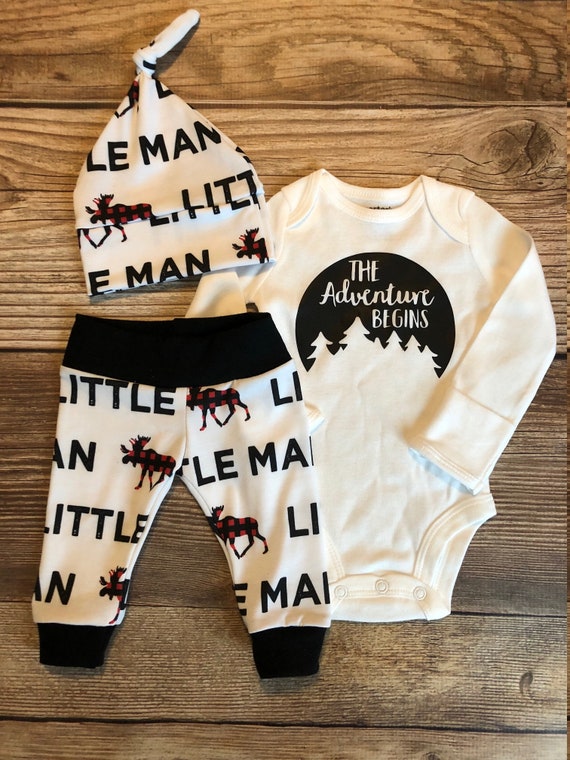 little man newborn outfit