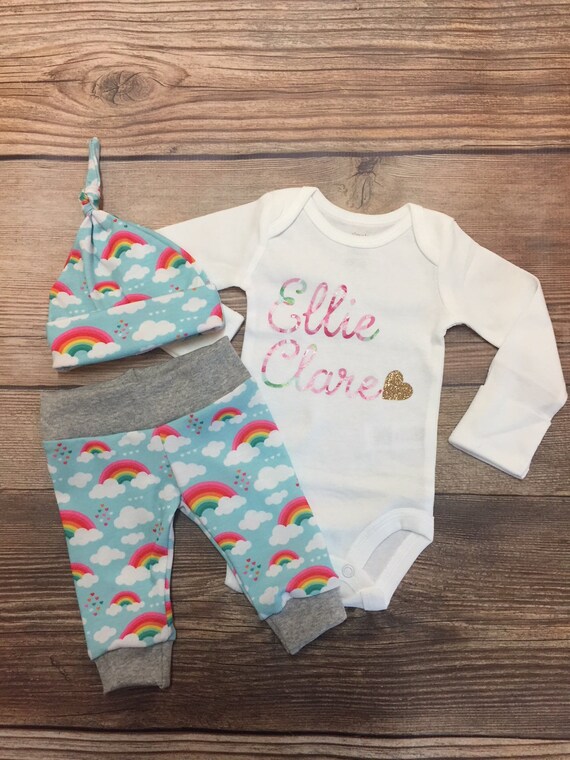 rainbow newborn outfit
