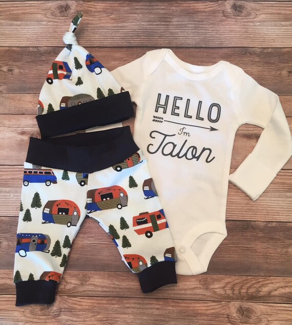 happy camper baby outfit