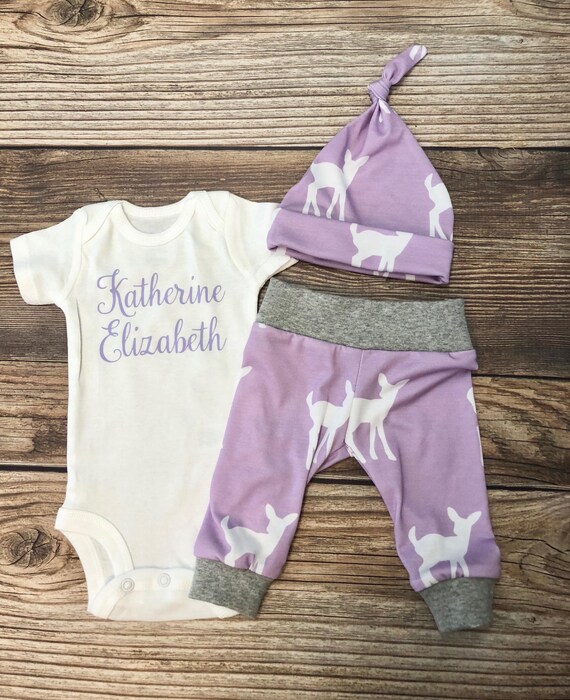 purple infant outfit