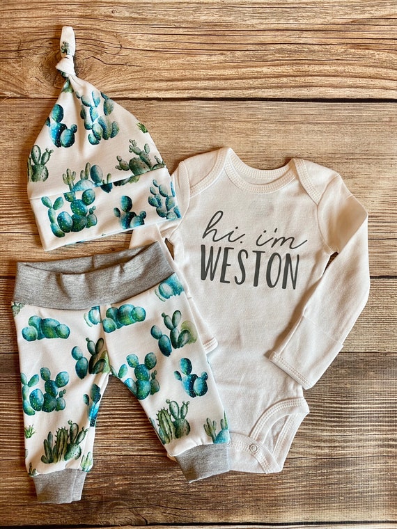 baby boy cactus outfit