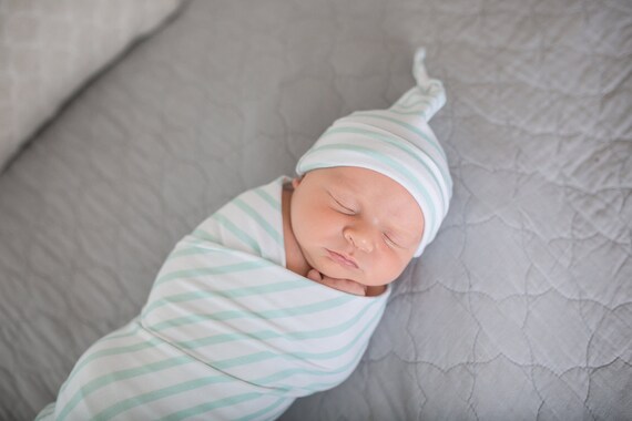 swaddle with hat boy