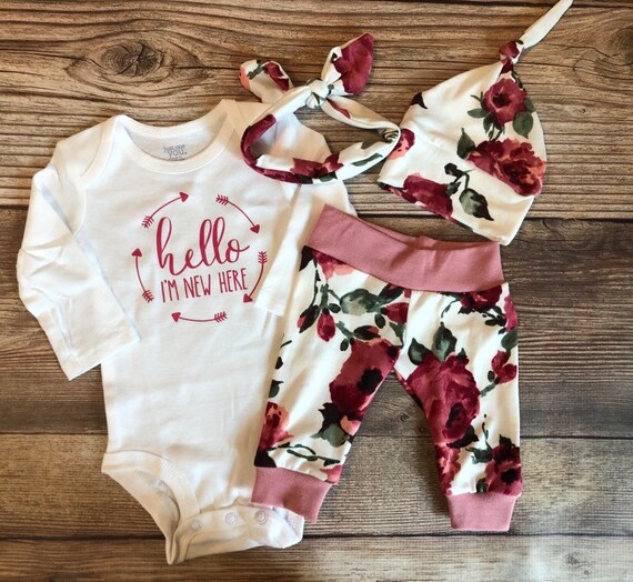 floral newborn pants