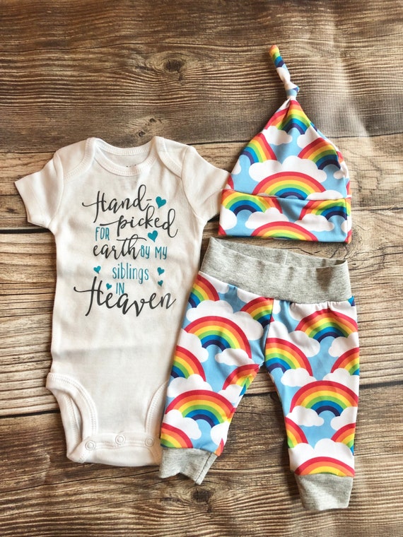 rainbow baby boy outfit