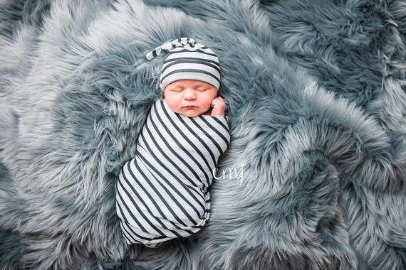black and white swaddle