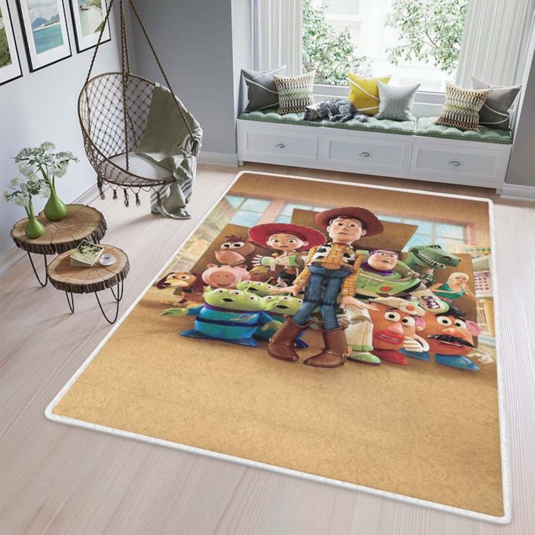 Toy Story Rug Ruggable Toy Story Disney Lover Toy Story Gift for Fans Area Rug - Etsy