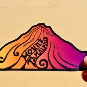 Mount Tamalpais, Sleeping Lady Sticker 4.5" x 2.5"