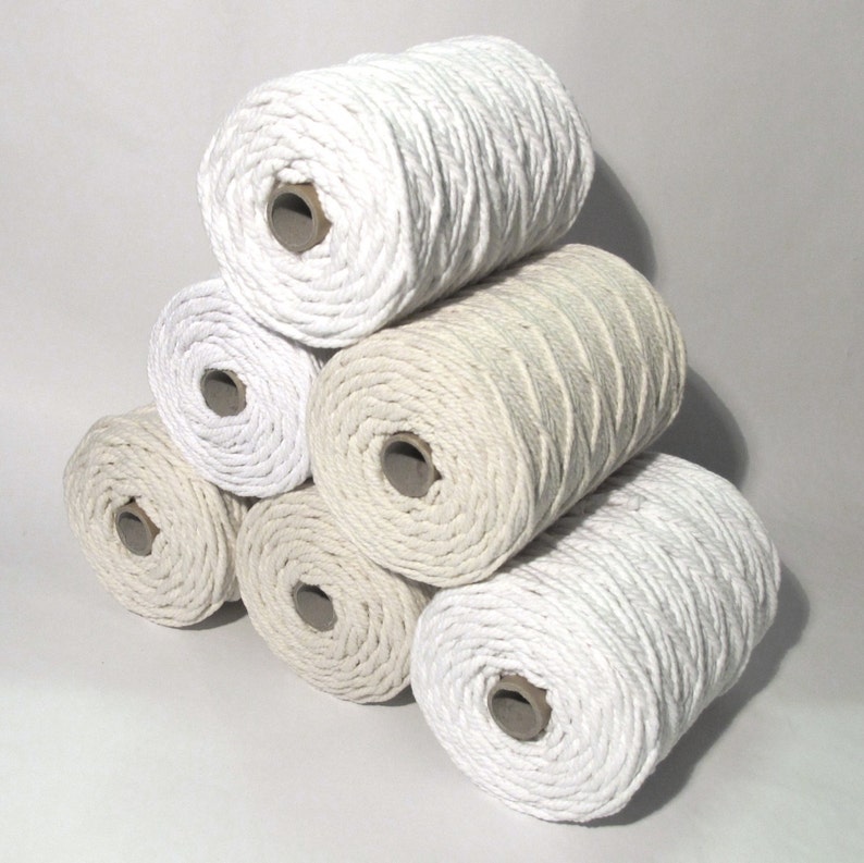 Recycled Cotton Cord 1000g Spools Thick Macrame Cotton Etsy