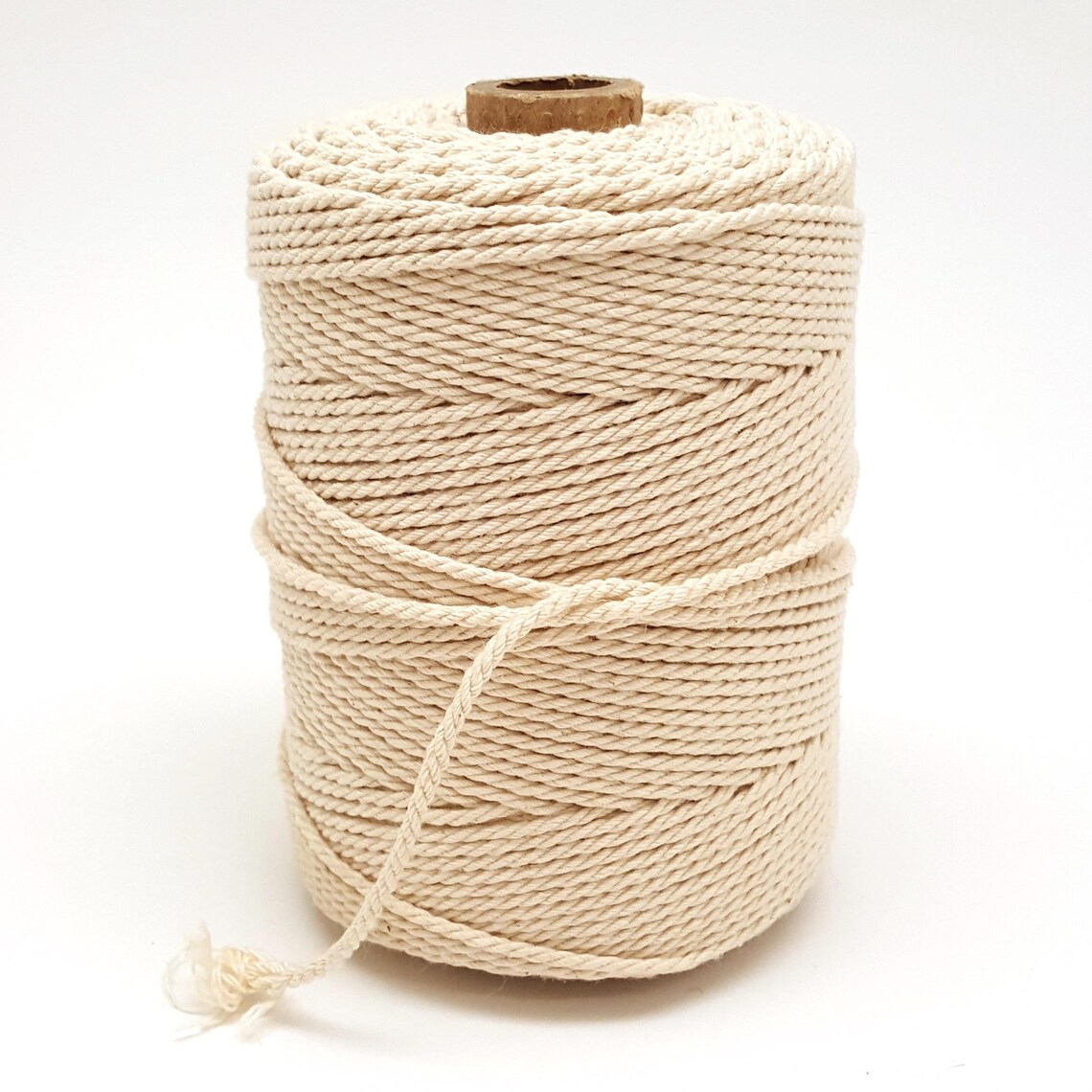 Very Strong Pure Cotton Yarn Smooth Pure Cotton Cord Undyed Etsy