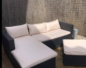 Waterproof rattan furniture cushion covers, pallet furniture cushion covers, bespoke furniture cushion covers, garden furniture