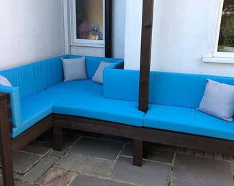 Waterproof Garden Furniture Cushion Covers, Bespoke Rattan Style