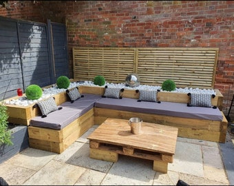 Pallet Corner Garden Furniture Outdoor Pallet Corner Sofa Outdoor