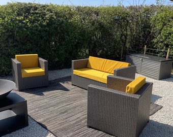 Waterproof Garden Furniture Cushion Covers, Bespoke Rattan Cushions