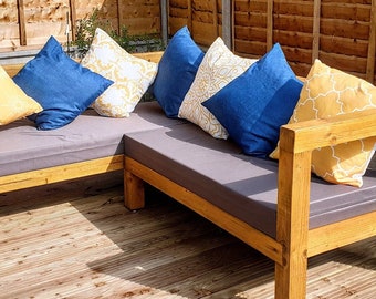 Waterproof Garden Furniture Cushion Cover, Custom Rattan Pallet Cushions