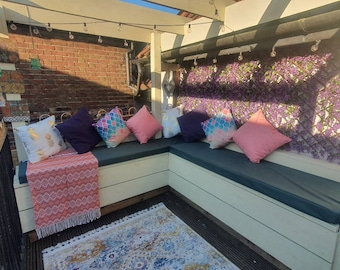 Waterproof Garden Furniture Cushion Covers, Bespoke Rattan Seating