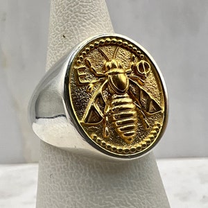 Artemis Goddess Sacred Bee Ancient Greek Sterling silver gold plated