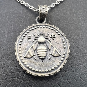 Artemis Bee Greece Asia Ephesus Goddess copy Ancient Stag Tetradrachm coin jewelry handmade Sterling silver