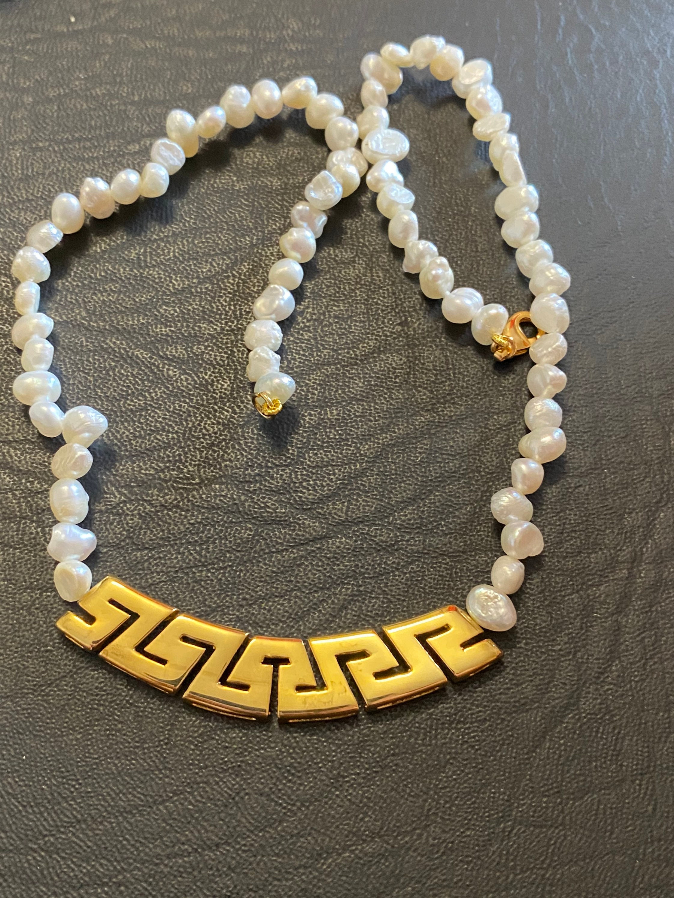 Greek key necklace Clearance