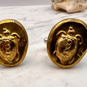 Ancient Art Turtles coin’s cuffing Sterling silver uniquely