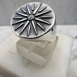 Ring Macedonian Star the Sun Sterling silver 925