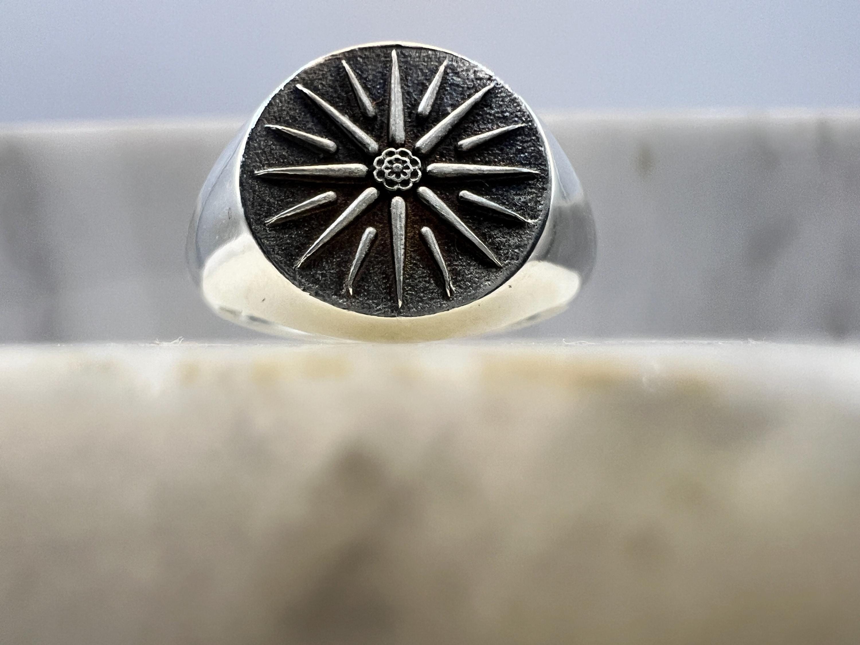 Vergina Sun Ring - Etsy