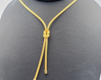 Collar de joyería con símbolo de amor, nudo de Hércules, plata de ley chapada en oro 925