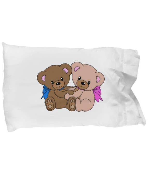 teddy bear baby pillow