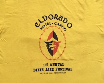 Vintage El Dorado hotel Dixie Jazz festival shirt-Conquistador-Reno Nevada