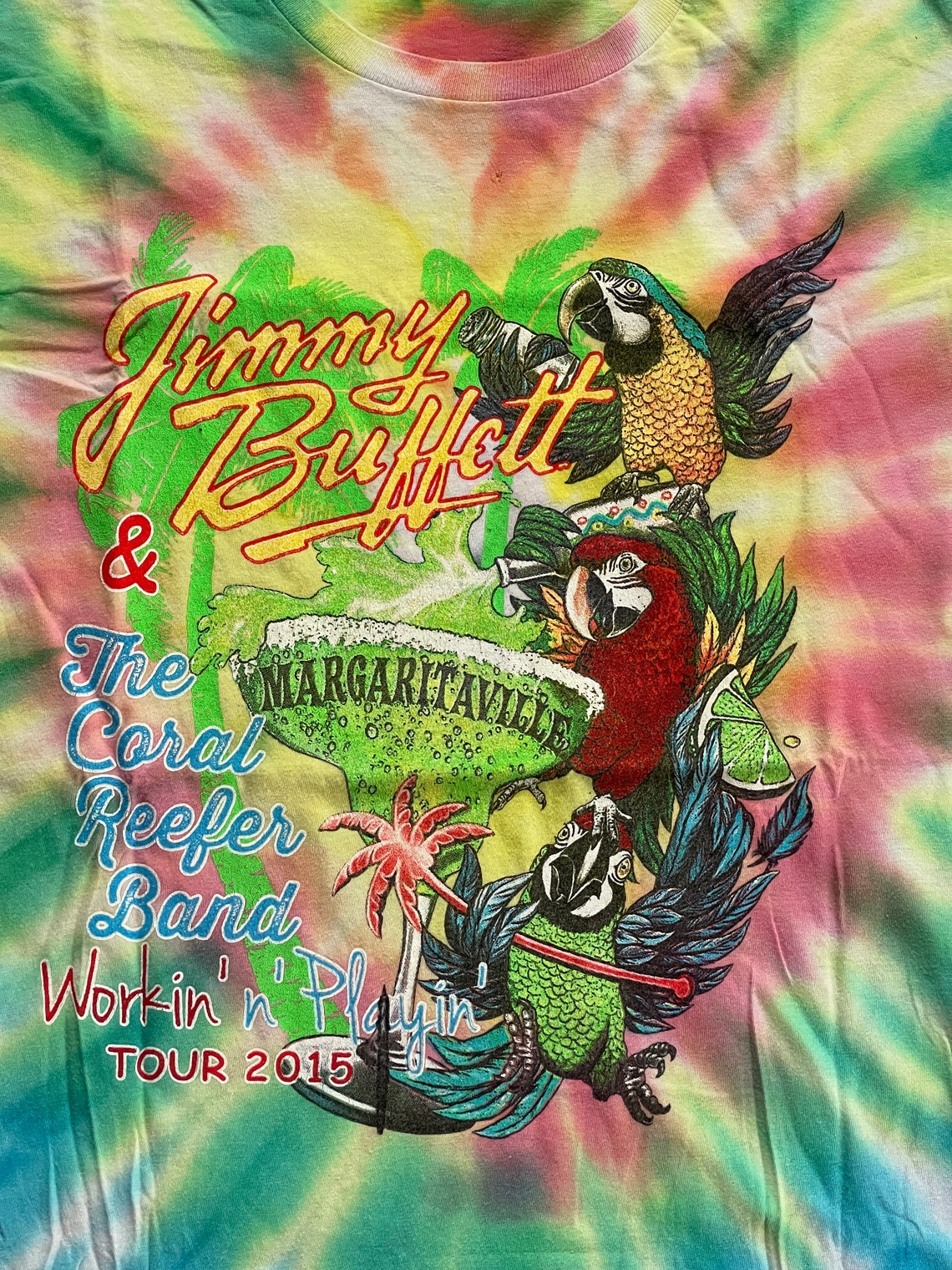 Jimmy Buffett Tour Shirtparrotheadmediummargaritavilletie Dye Etsy