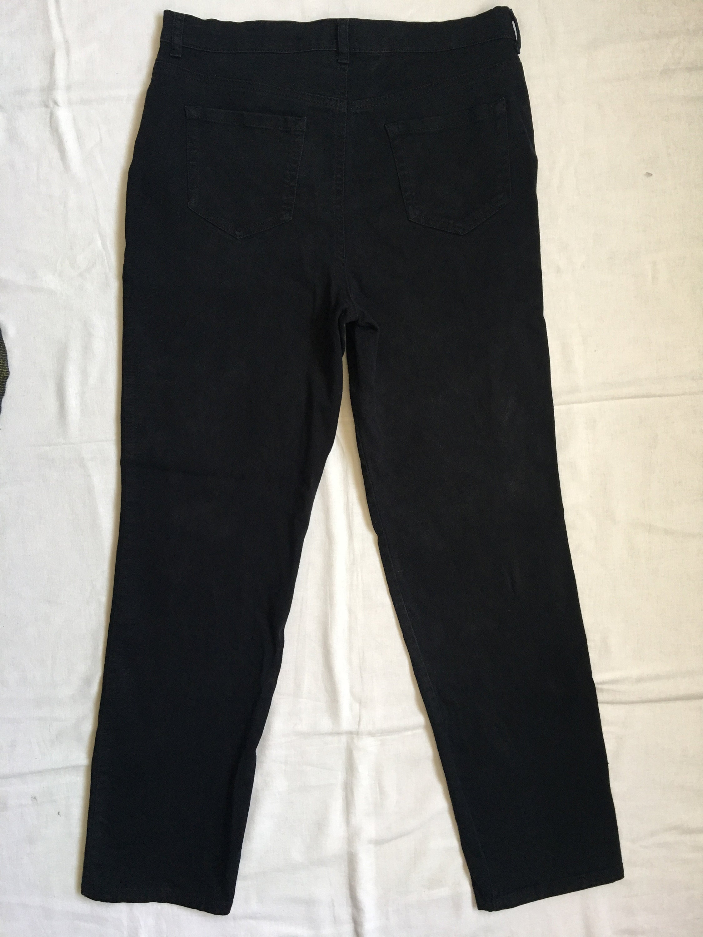 Women's Black Denim Pants-33 Waist-black Jeans by Style & - Etsy