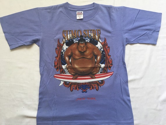 Sumo Surf shirt-surfer-sumo wrestling-fat-Japan-H… - image 1