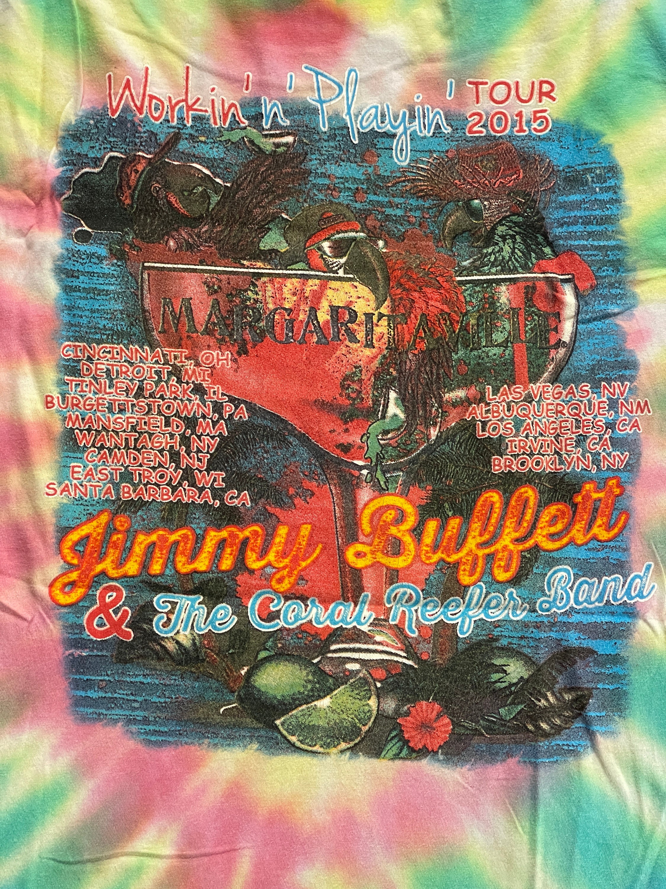 Jimmy Buffett Tour Shirtparrotheadmediummargaritavilletie Dye Etsy