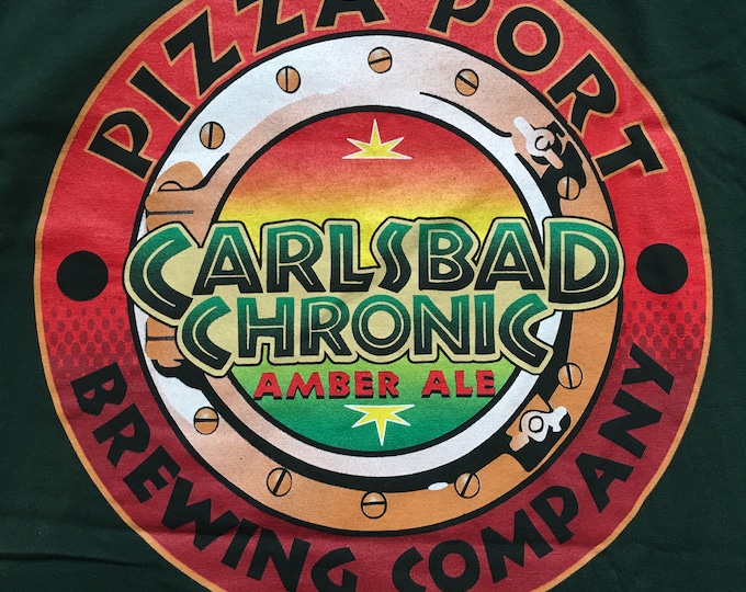 Carlsbad Chronic Amber Ale Shirtpizza Port Brewingcraft Etsy