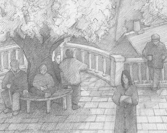 The Architects (framed original drawing)