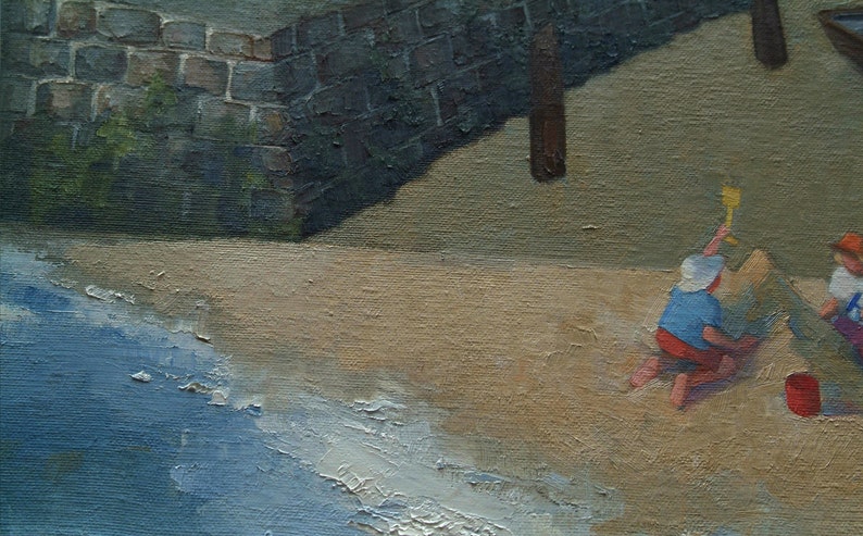 Sandcastles / Original oil painting image 3