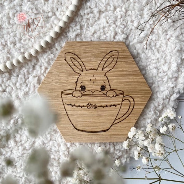 Plotter & laser file cup bunny Leni
