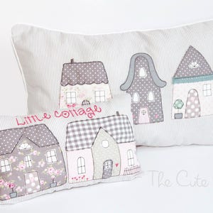 Embroidery file town houses - set of 5 for 13x18 doodle