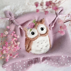 Embroidery file boho owl with wreath 10x10