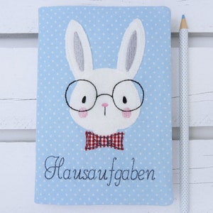 Embroidery file Smarty Bunny Rabbit with Glasses 13x18