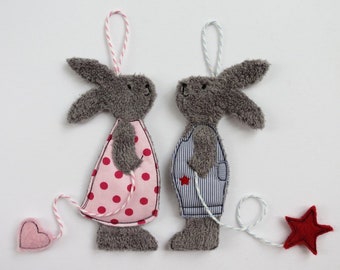 Embroidery file ITH rabbit pendant 13x18 rabbit