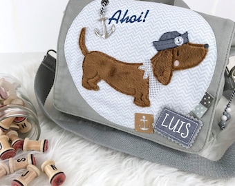 Embroidery file Dachshund Fritz Ahoy! 16x26