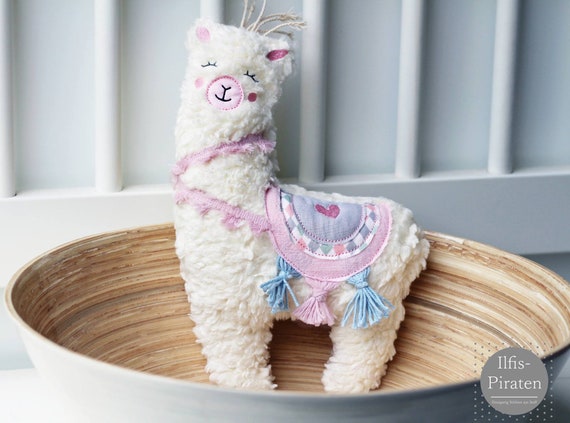ITH Stickdatei Happy Lama 18x30