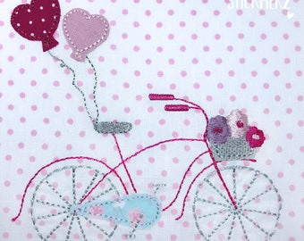 Embroidery file spring bike 13x18 Doodle