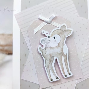 Kitz Marie mit Maus Plotter & Laserdatei,  Clipart, Digistamp