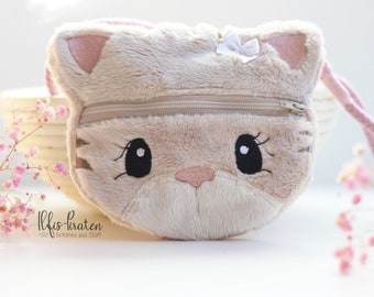 Embroidery file ITH cat bag 10x10