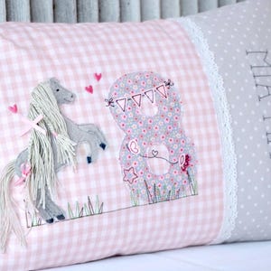 3-D embroidery file Pony Molly with numbers 13x18 horse pony
